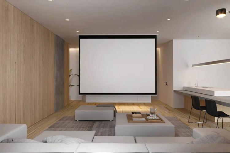 客厅投影仪背景怎么弄好看?