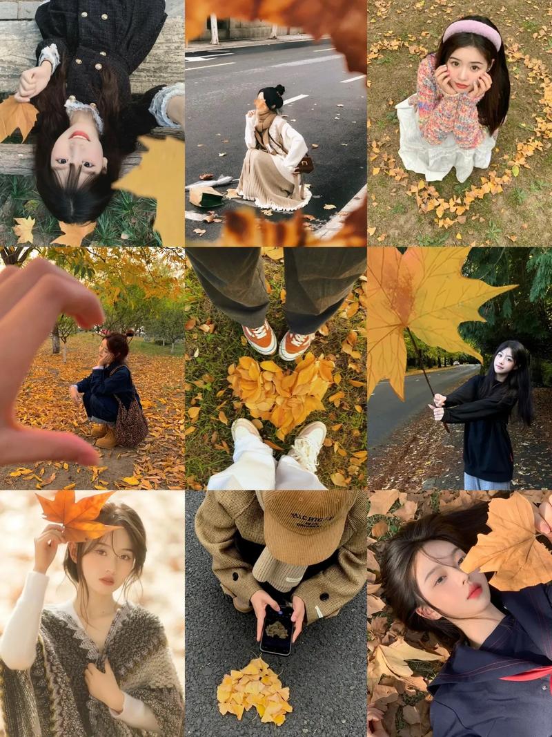 枫叶怎么拍照怎么摆姿势图片