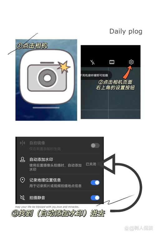 更改华为相机自定义水印