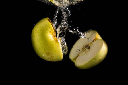 用黑色背景拍摄水果落水瞬间的问题!