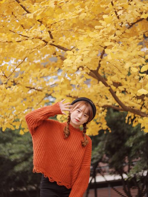 银杏树怎么拍照好看图片