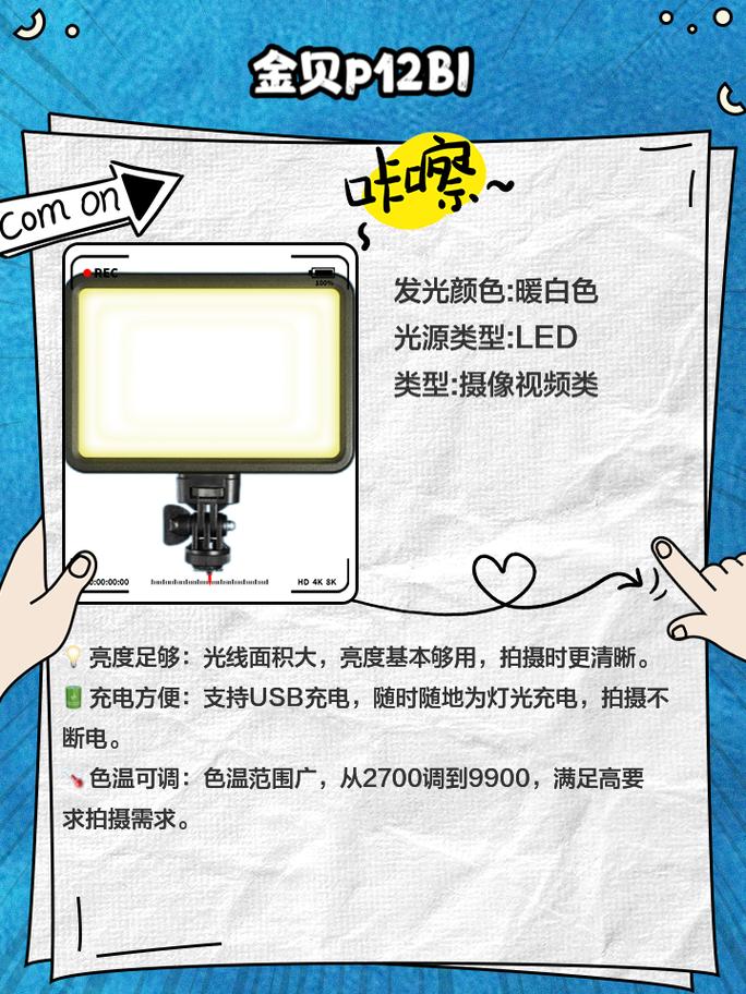 背景补光灯一般多少瓦最合适图3