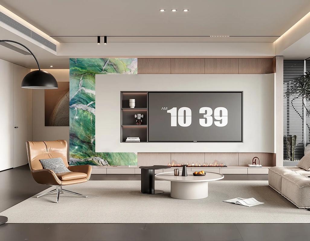 电视壁纸背景墙效果图打造独具魅力的电视壁纸背景墙