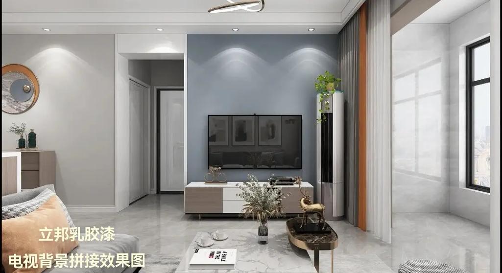 五个好看的乳胶漆电视背景墙效果图