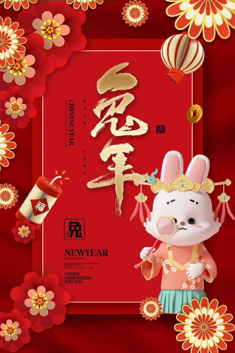 2023春节放假海报背景-2023年元旦海报怎么画