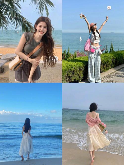 拍毕业照女同学学一下女明星海边拍照姿势?