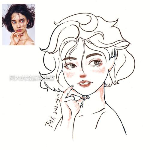 美图秀秀怎么把照片变成简笔画图2