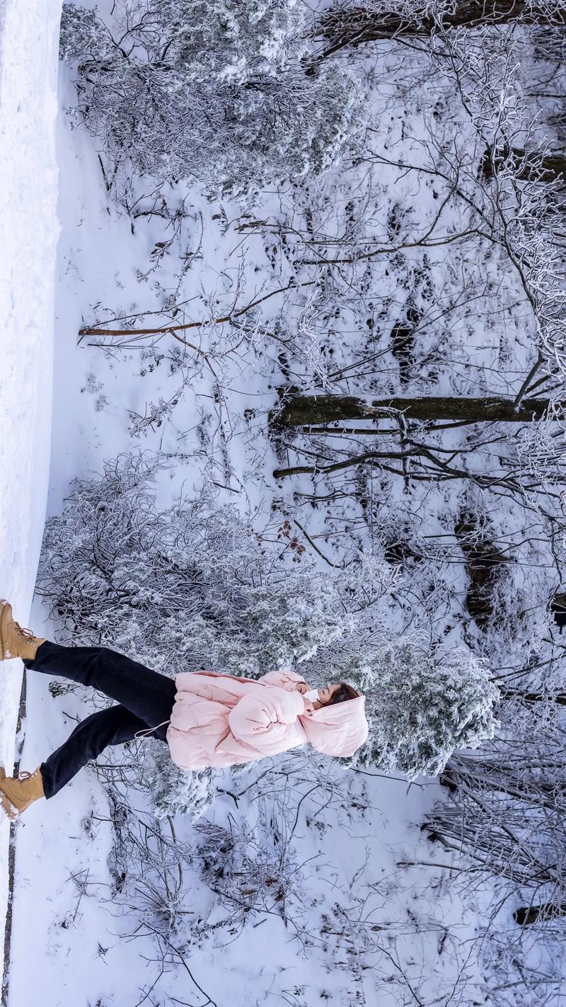 雪景拍摄图片人像拍照姿势大全集图1
