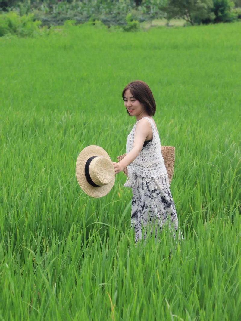 稻田里怎么拍照