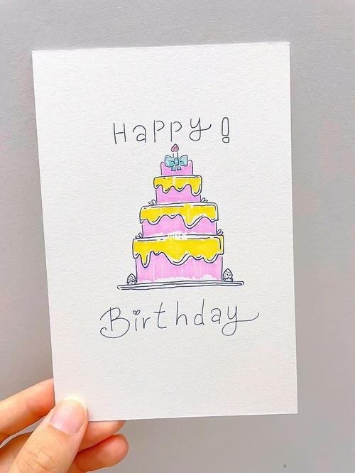 插画生日快乐-怎么做生日贺卡简单又漂亮立体