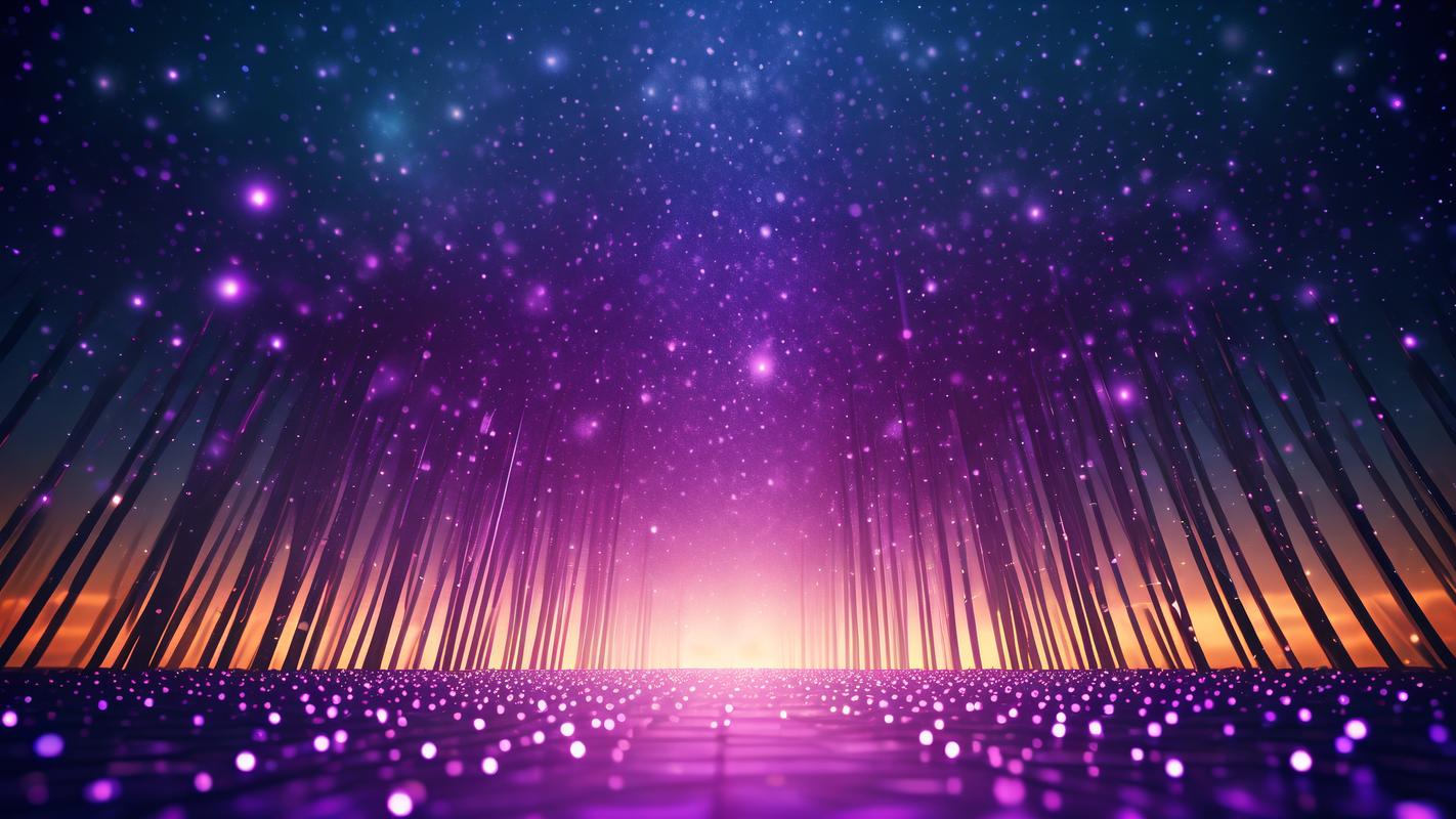紫色灯光壁纸图1