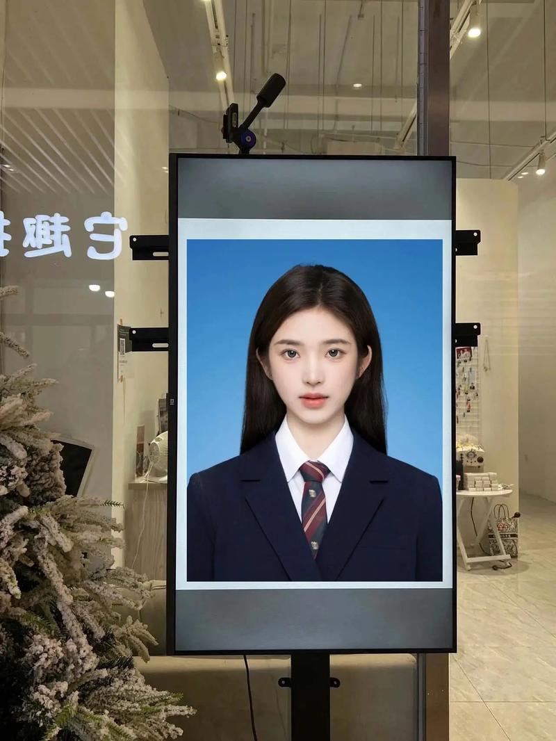 最美证件照布光图片高清