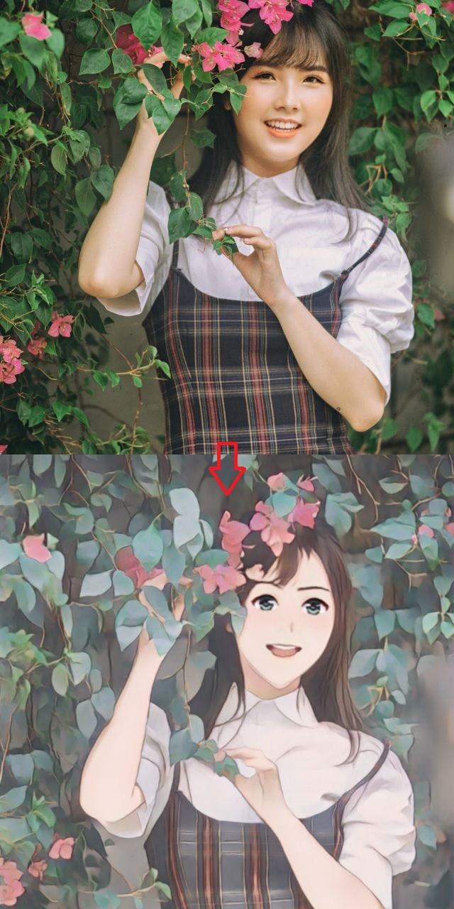 手机美图秀秀可以把照片变卡通人物吗