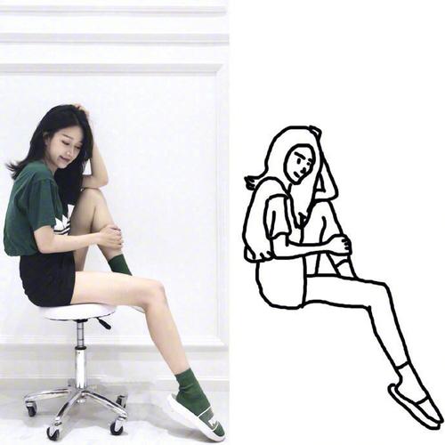 拍照姿势动作大全室内图3