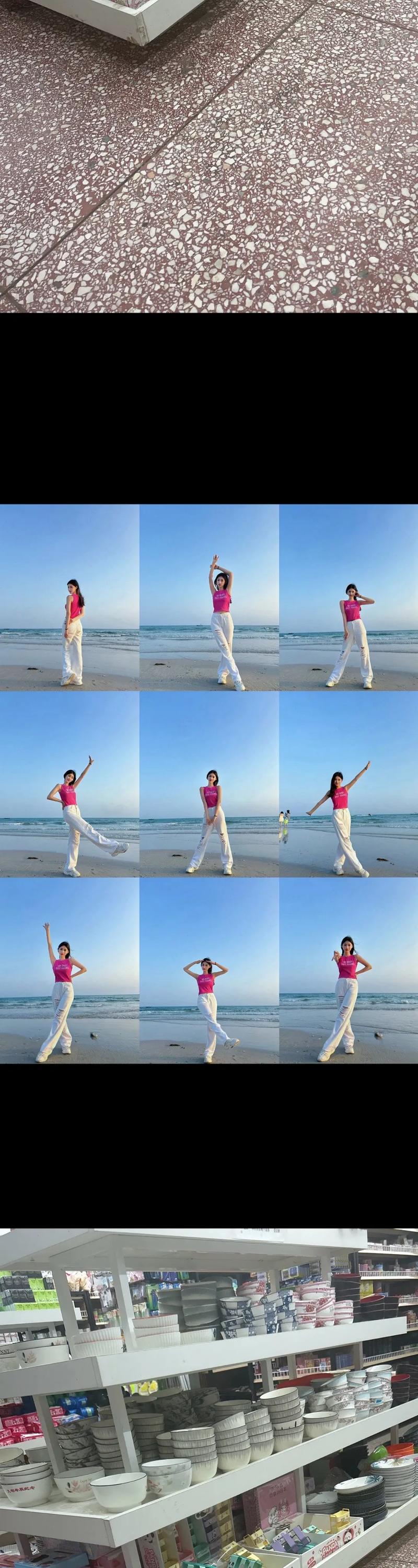 海边拍照姿势的摆法女图3