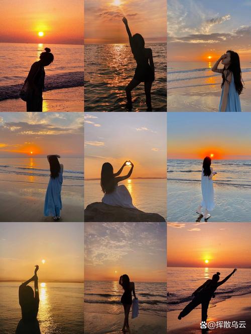 海边拍照技巧怎么摆姿势背影图1