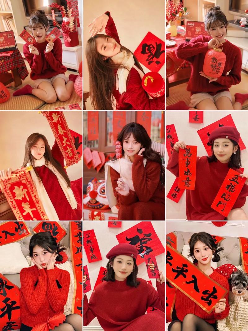 春节拍照背景图2