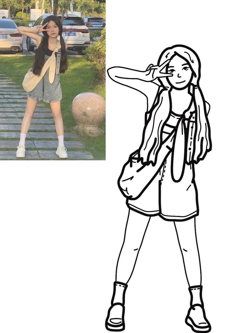 美图秀秀哪个功能,能让照片变成漫画线稿哪样的图?