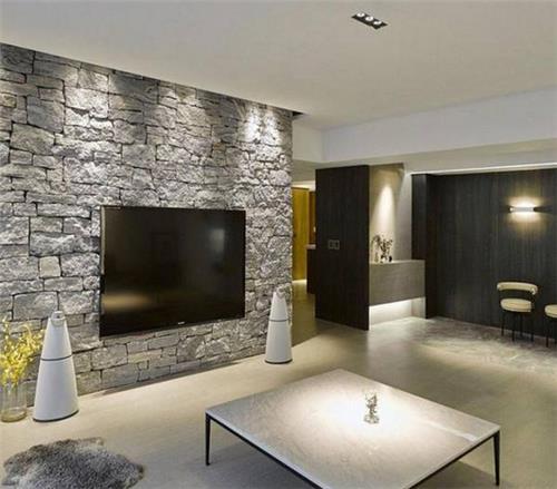 文化石背景墙效果图这样的背景墙想不美都难