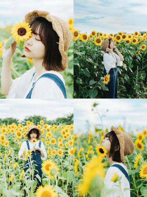 单人拍照姿势图片女图1