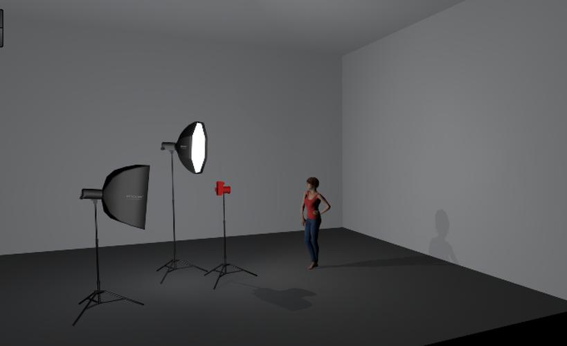 室内摄影灯光布置图图1