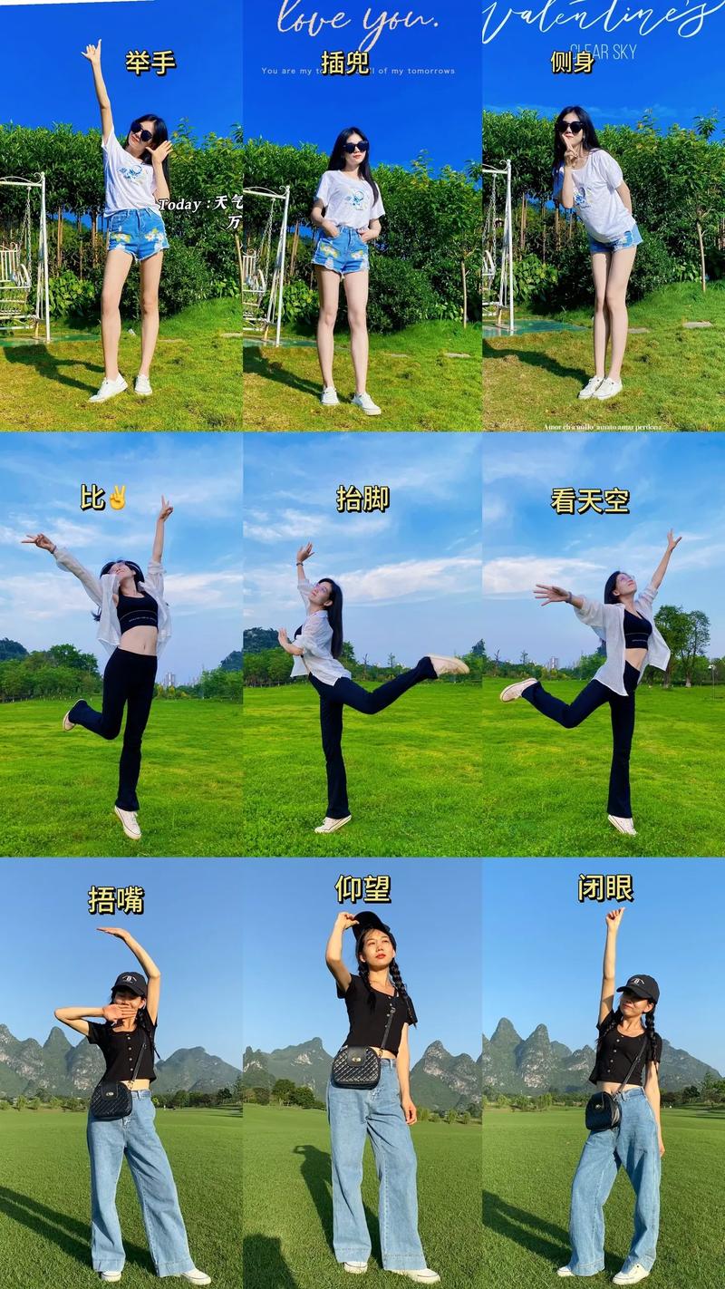 摆pose的拍照姿势图1