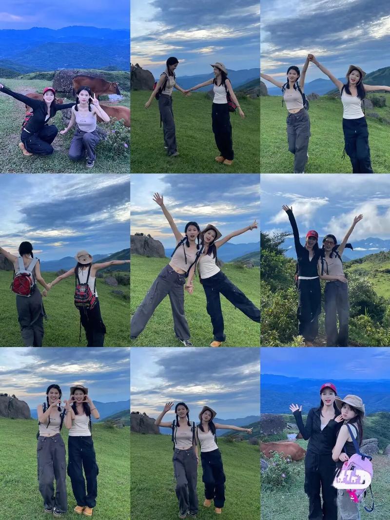 拍照姿势动作大全双人女生图1