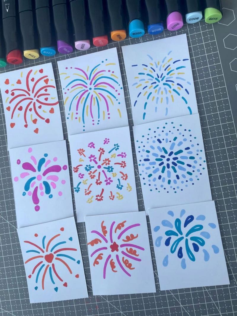 紫色背景画什么图案简笔画图1