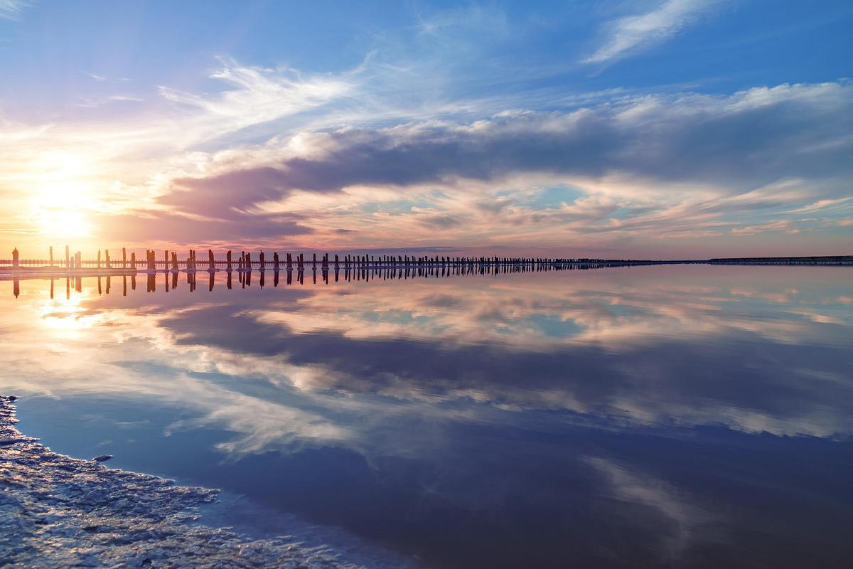 天空之镜网红拍照姿势图片图1