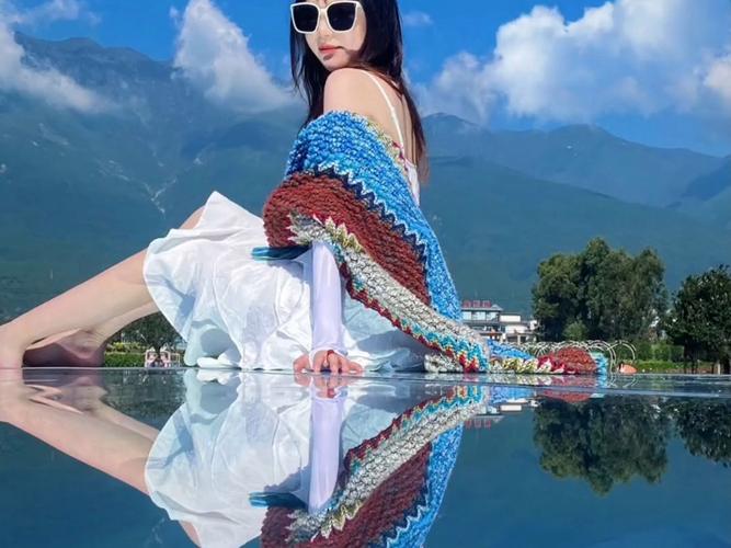 天空之镜网红拍照姿势图片图2