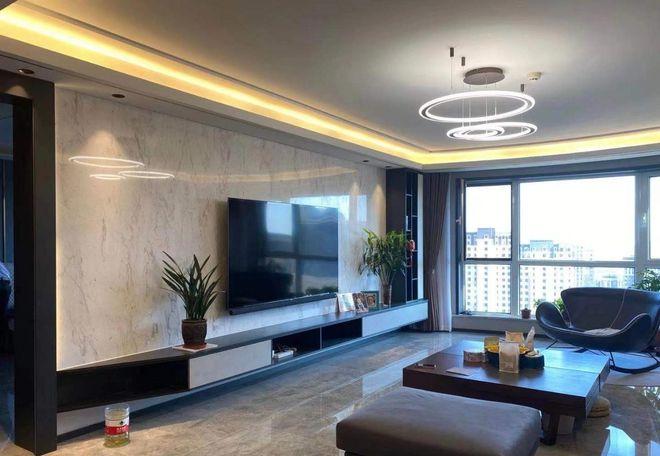 简单漂亮的电视墙图片