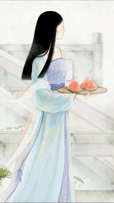 简单古风插画手绘-这是什么风格的画?