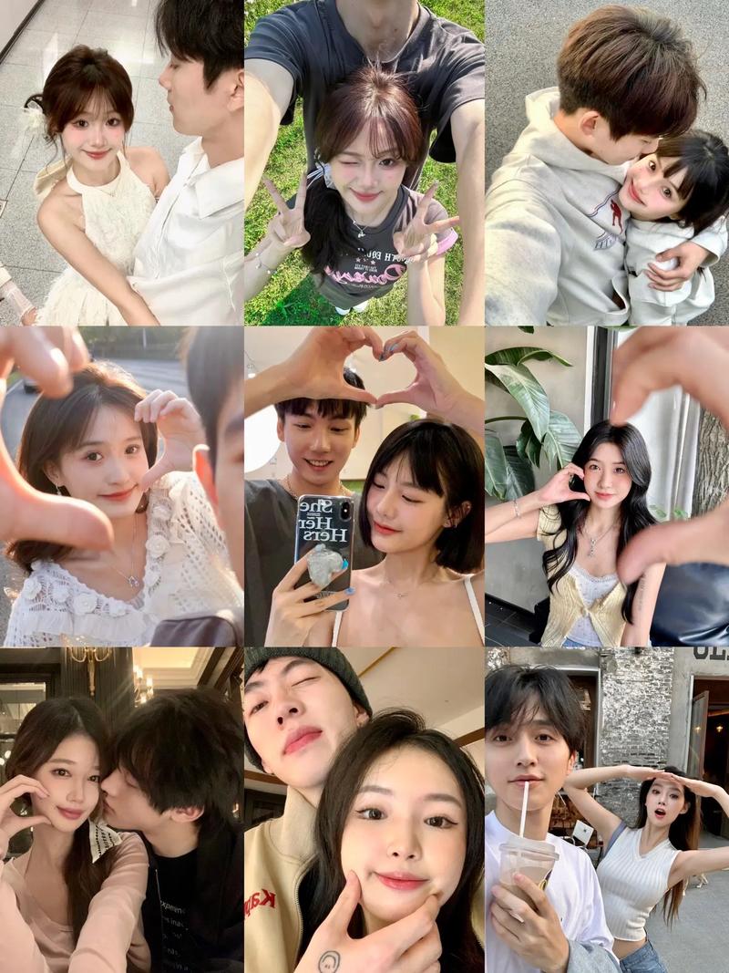 男生和女生合影能摆什么好看的姿势,非男女朋友,普通朋友那种