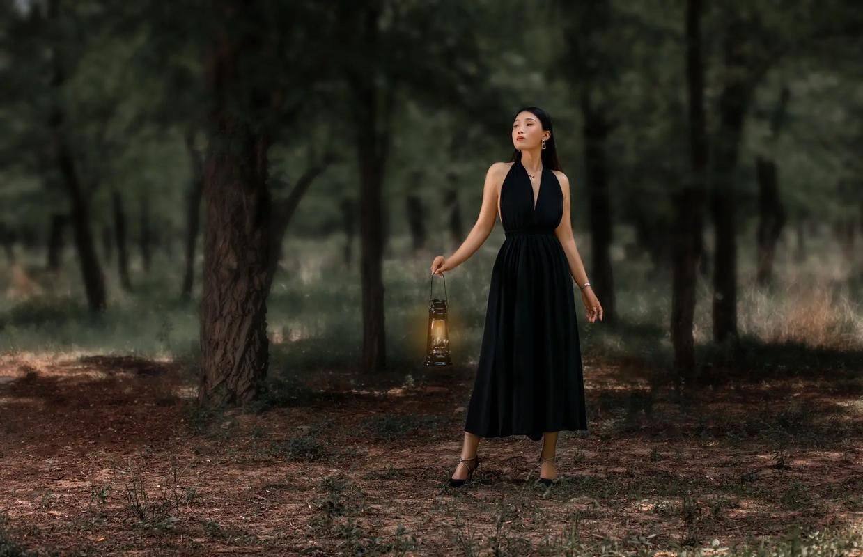 单人拍照姿势大全外景图3