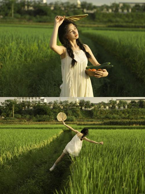 照相姿势怎么摆好看女图片野外图3