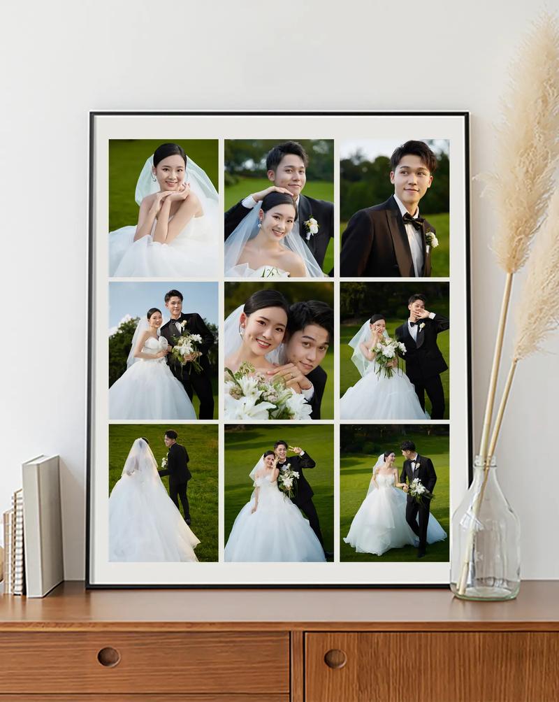 照片墙九宫格怎么摆放