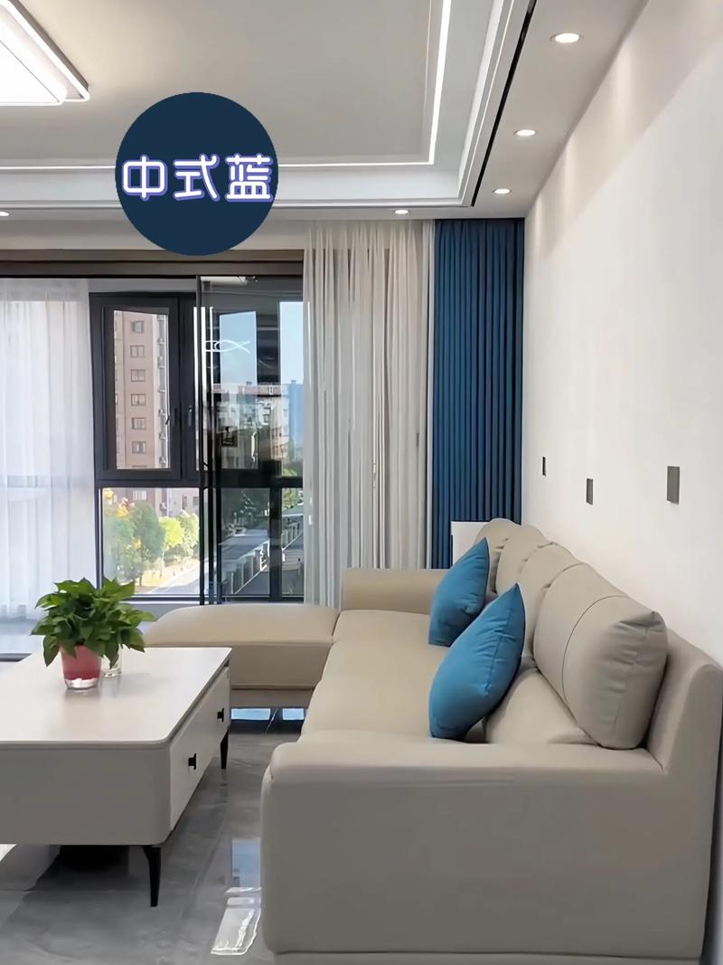 纯蓝色背景墙图片大全图3