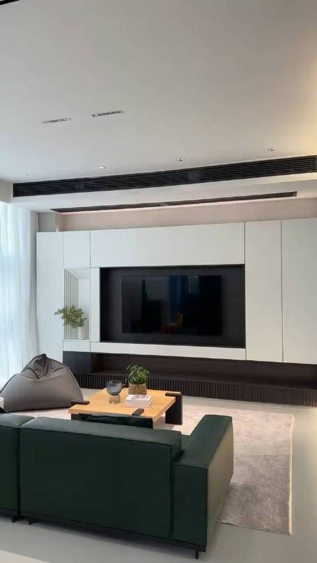 现代简约风格电视背景墙装修图片