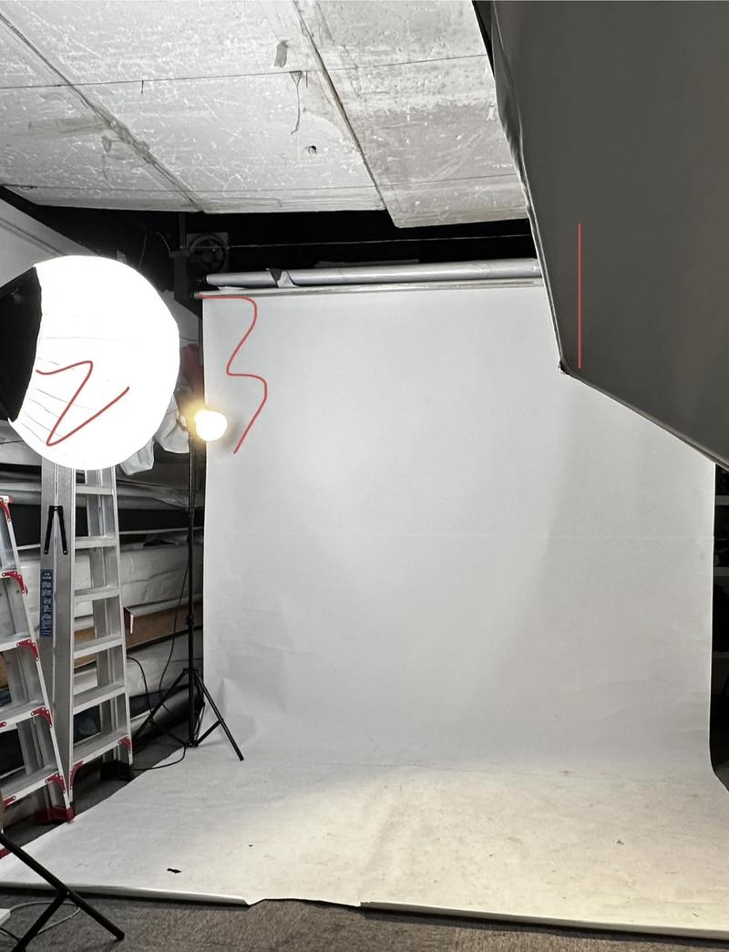 纯色背景打光图1