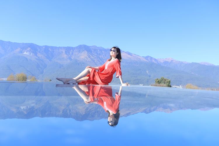 拍天空之镜的姿势图1