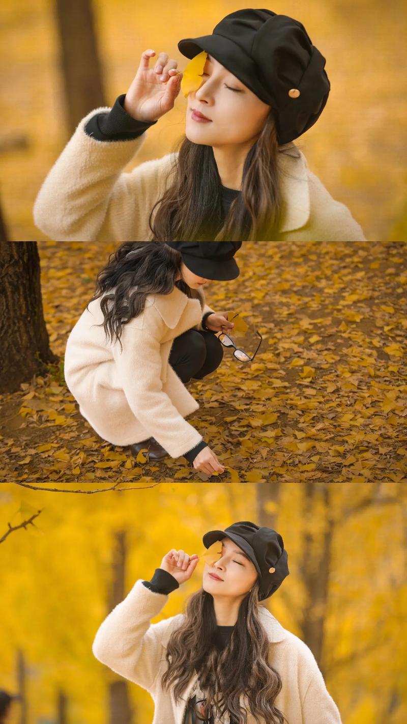 银杏林怎么拍照十种姿势