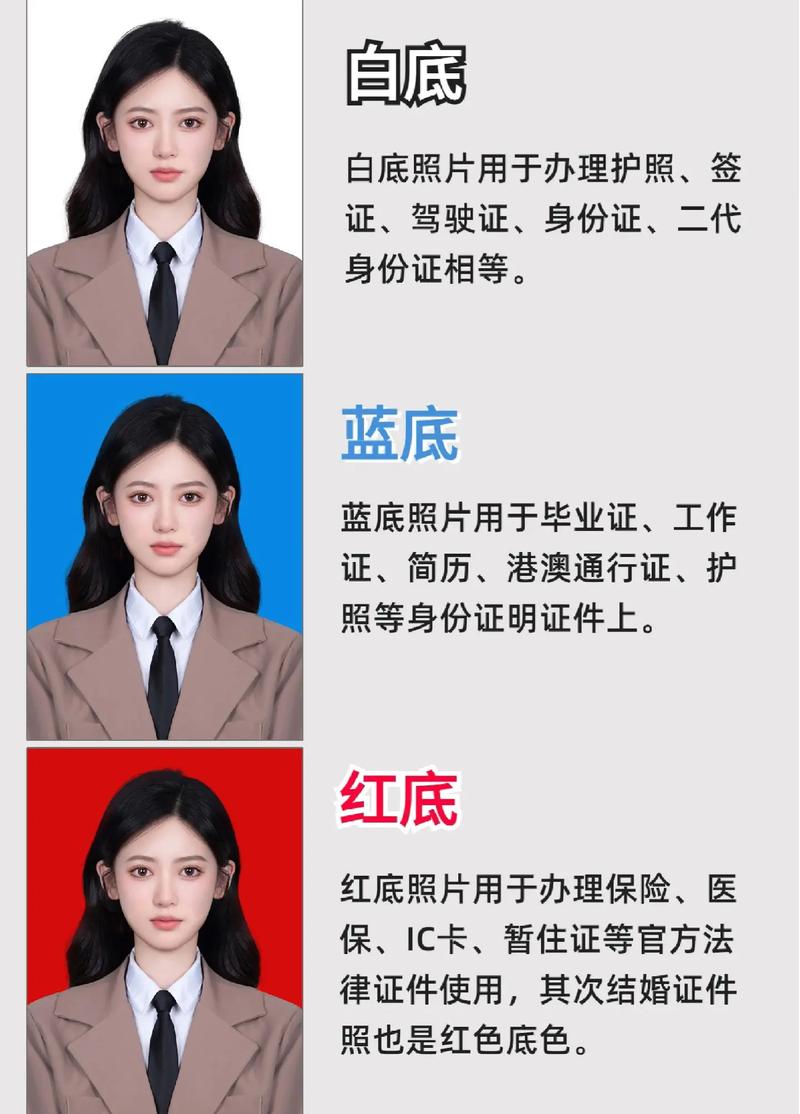 证件照片为什么要求红底,白底,蓝底的?
