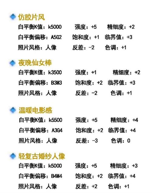 早晨拍照参数设置