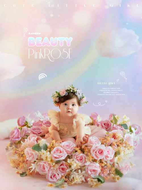 宝宝拍照背景图片素材一周岁图1