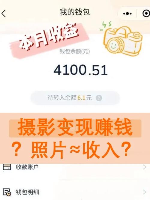有什么软件可以拍照赚钱的吗?