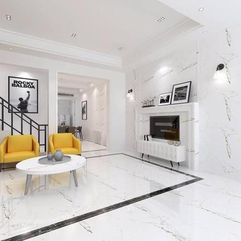 白色墙用什么颜色的瓷砖好看图片欣赏