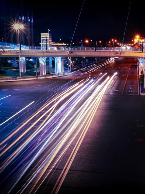 手机怎么拍出车流光线