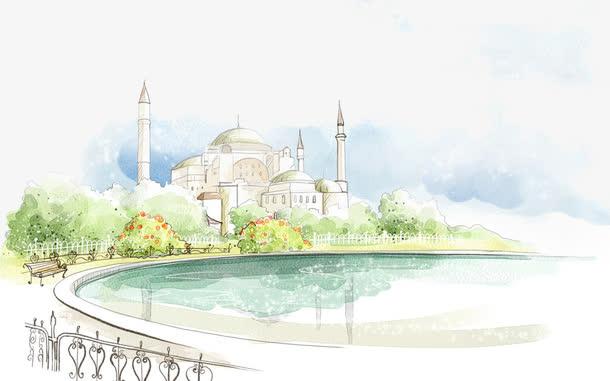 手绘场景素材-手绘插画如何画?需要什么材料?