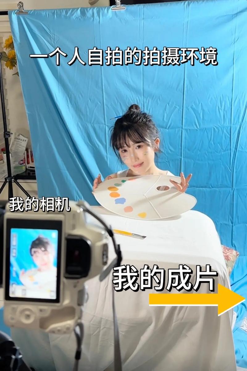 一个人自拍怎么拍照侧面在灯光下图1