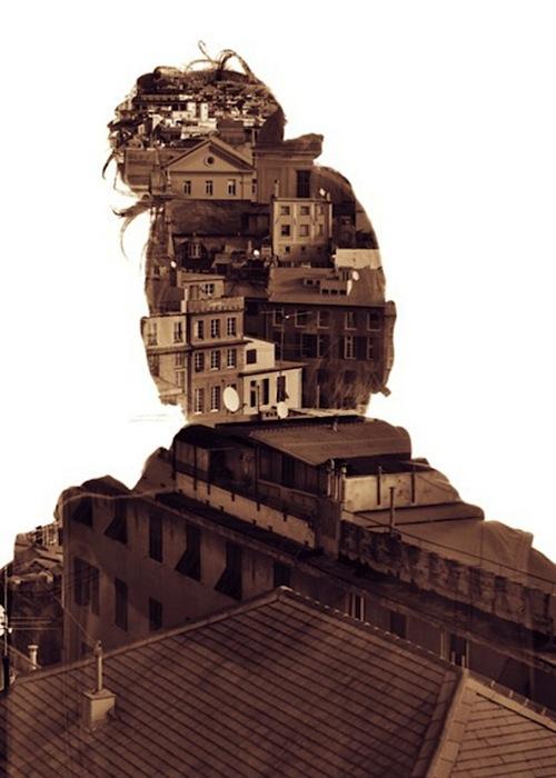 为什么我用多重曝光拍出来人是透明的